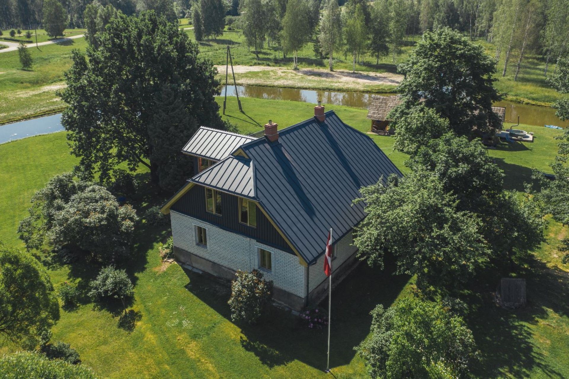 Geometria dachu Ruukki widziana z góry